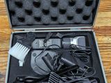 a case with a bunch of hair tools inside of it