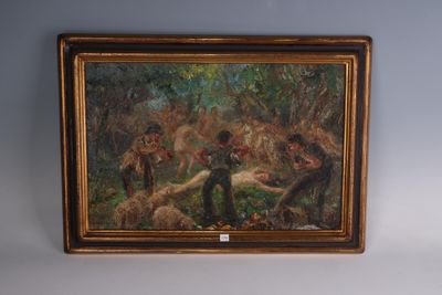 une image d'un tableau accroché au mur d'une pièce