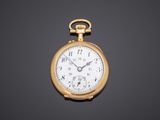 an antique pocket watch with a gold case and roman numerals on the face