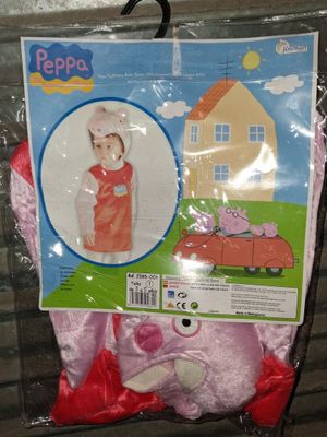 pep the pig costume and hat set for toddler girls