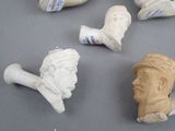 many pieces of clay that have been placed on a table