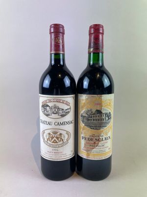 2 btls dont 1 btl Château Camensac 1994 - Haut-Médoc, 1 btl …