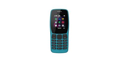 Le téléphone Nokia est bleu et comporte des touches.