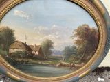a picture of a painting on the wall of a house