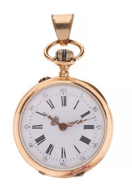 a close up of a gold pocket watch with roman numerals