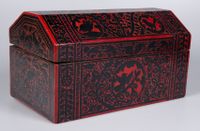 Coffre en bois sculpté et laqué, laque mexicaine ou « japann… (photo 4)