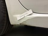 a close up of a sticker on the side of a car