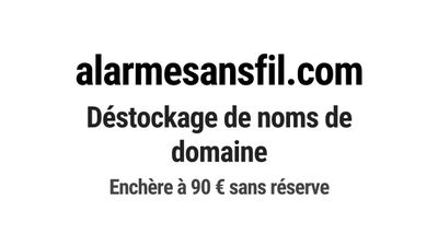 Nom de domaine alarmesansfil.com.