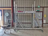 a picture of a large metal structure in a building