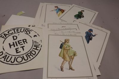 many cards with different designs on them on a table