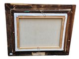 a close up of a picture frame on a white background