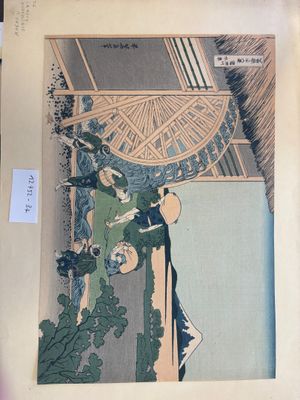 une photo d'une photo représentant une femme dans un jardin