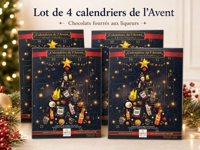 lot de 4 calendriers de l'Avent