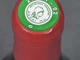 a close up of a wine bottle with a label on it