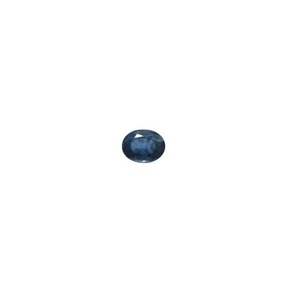 a blue sapphire stone on a white background
