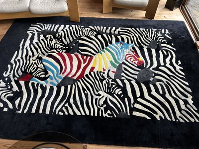 Tapis Yssima Nini Ferrucci noué à la main, pure laine 230x33…