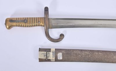 an image of a knife and a sword on a white surface