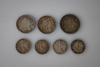 50 francs argent, Hercule, 1977