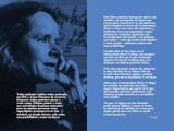 an image of a woman talking on a cell phone next to a poster