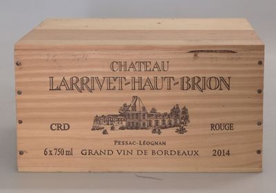 a wooden box that has a wine label on it