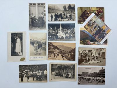 THERMES. Réunion d'environ 94 carte postales anciennes repré…