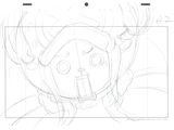croquis d'une jeune fille portant un casque et une cigarette à la bouche