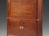 a george ii mahogany and brass mounted cabinet