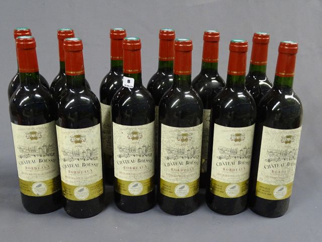 CHATEAU BOESSIE : 12 bouteilles BORDEAUX, année 2004(bouteilles n...