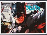 framed art print of a comic book cover of a man in a batman costume