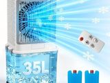 une glacière équipée d'une télécommande placée sur le dessus