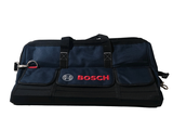 un sac noir orné d'un logo Bosch rouge