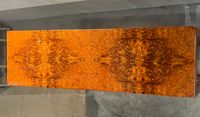 CONSOLE MODERNISTE en bois de loupe vernie. (photo 2)