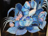 a picture of a picture of a blue flower