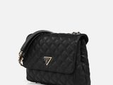 black quilted cross body bag with chain strap
