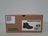 the box is empty and ready to be packed with a pair of shoes
