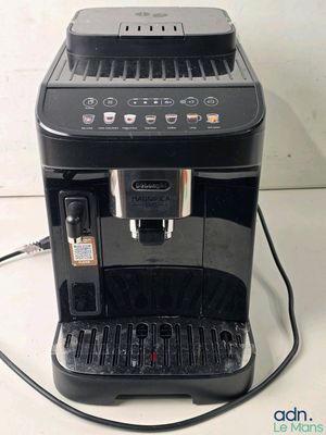 an image of a black coffee machine on a counter