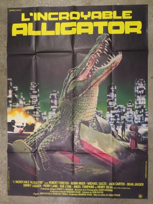 a movie poster for the film crocodile, starring crocodiles and crocodiles