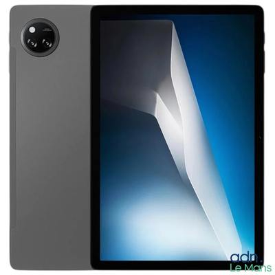 an image of a close up of a tablet computer with a blue background