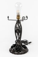 Muller Frères Lunéville, lampe de table en fer forgé avec un… (photo 6)
