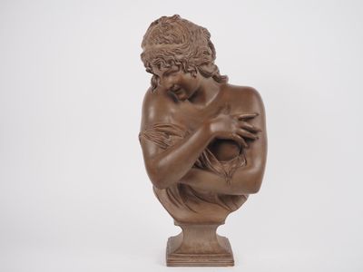 HOUDON. (d'après) "la frileuse"
