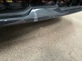 a close up of the front bumper of a car