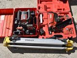 a red tool box with tools in it and a red tool box with tools in it