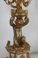Paire de candélabres à trois lumières en bronze finement cis… (photo 4)