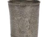 an image of a metal cup on a white background