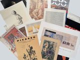 an image of a pile of books with pictures of people on them
