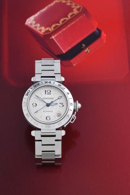 CARTIER Pasha Cartier - Gmt - Silver - Photo 1