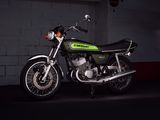 a motorcycle that is parked in a garage