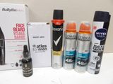 many different types of men ' s hair products on the table