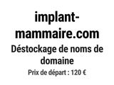 une photo en noir et blanc d'un panneau sur lequel on peut lire « implant mammaire com »