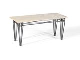 une image représentant une table aux pieds en épingle à cheveux sur fond blanc